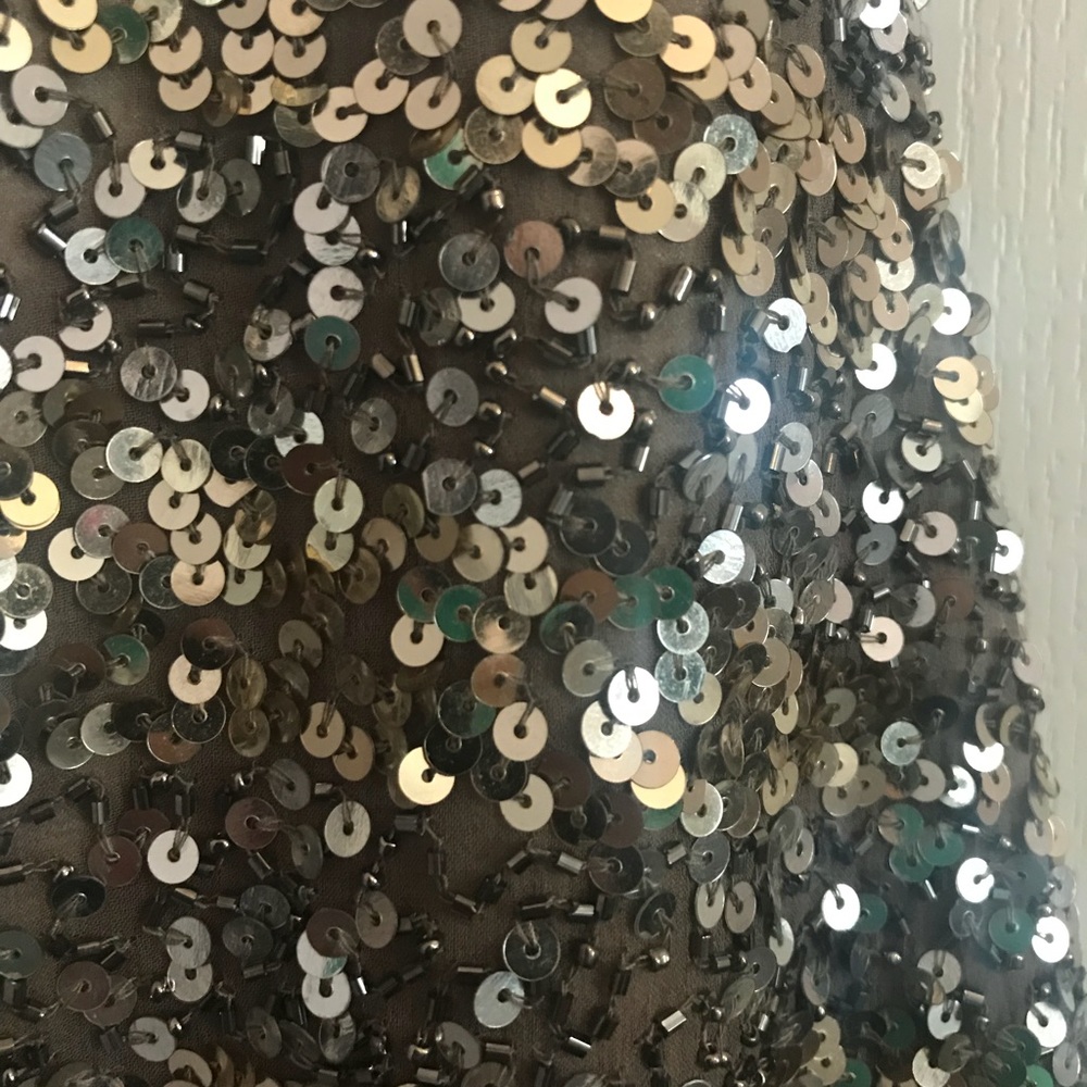 Scala Gold Sequined Party Dress - Women’s Size 6 - Picture 7 of 7